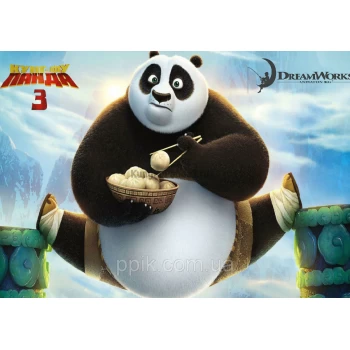 Вафельная картинка Панда Кунг Фу 7