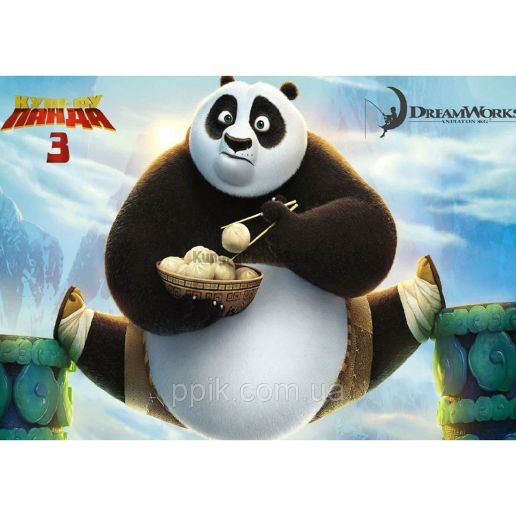 Вафельная картинка Панда Кунг Фу 7
