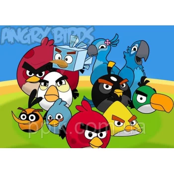 Вафельная картинка Angry Birds/Злые птички 2