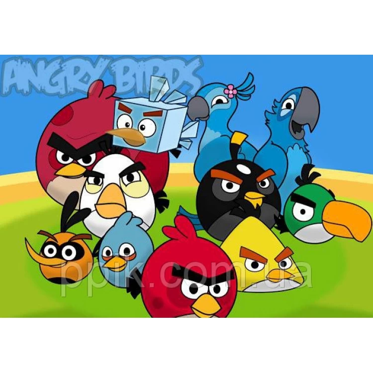 Вафельная картинка Angry Birds/Злые птички 2
