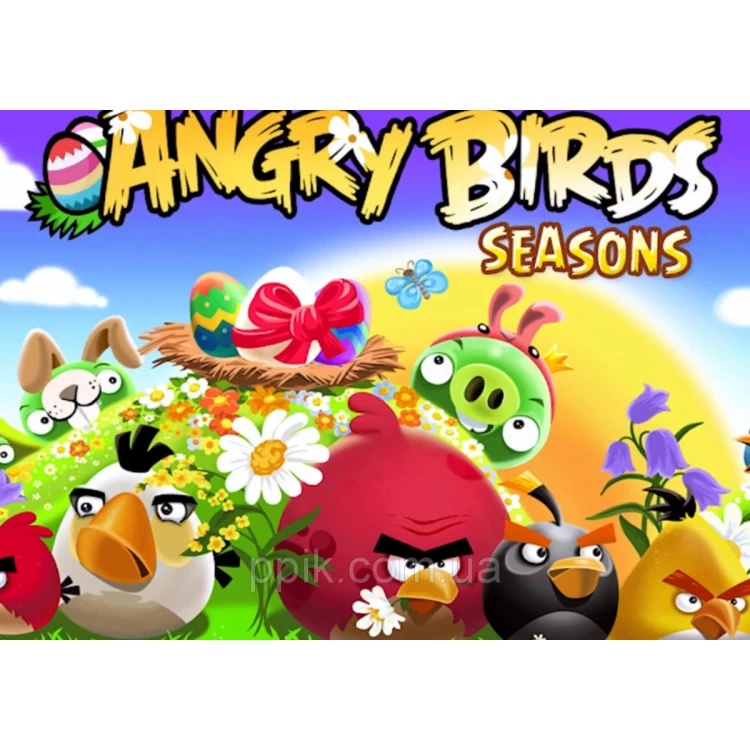 Вафельная картинка Angry Birds/Злые птички 3