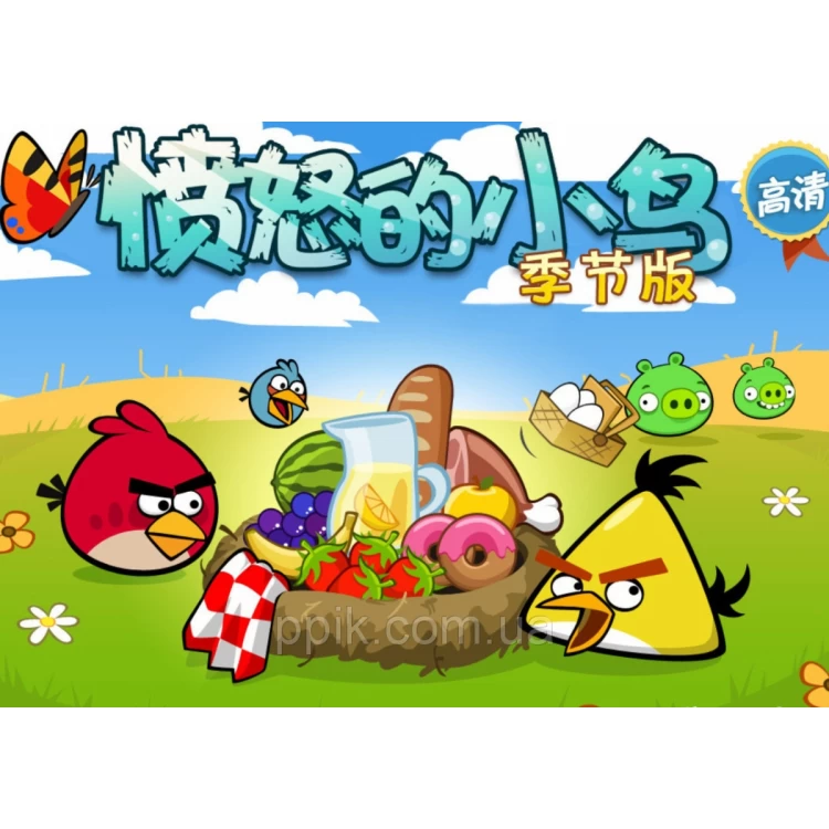 Вафельная картинка Angry Birds/Злые птички 4
