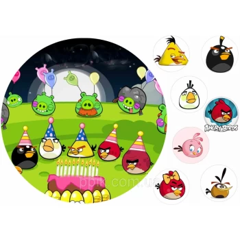 Вафельная картинка Angry Birds/Злые птички 6