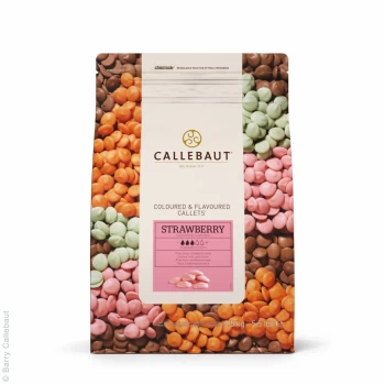 Бельгийский Розовый шоколад со вкусом клубники Barry Callebaut 2,5 кг