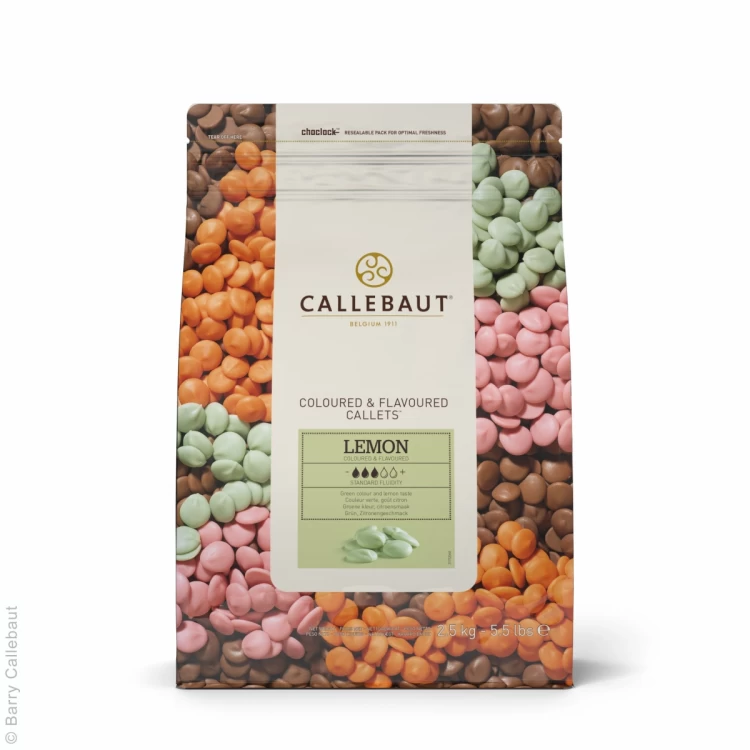 Бельгийский Зеленый шоколад со вкусом лимона Barry Callebaut 2,5 кг