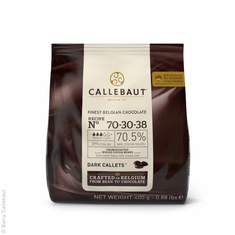 Бельгийский Черный шоколад 70 % Barry Callebaut 400 грамм