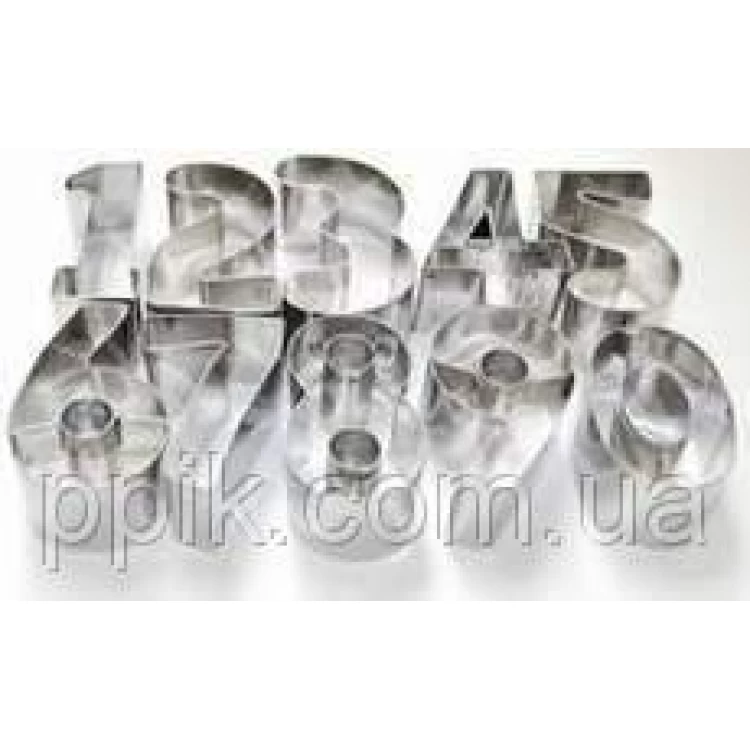 Набор вырубок Цифры для пряничного торта 27 см высота : 4,2 см