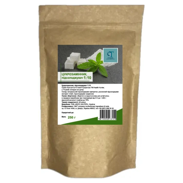 Подсластитель (коэффициент сладости 1:10), 250г
