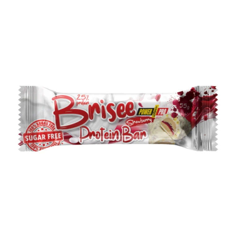 Power Pro Протеиновый батончик Brisee 25% Клубника 55г