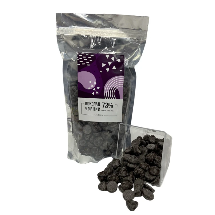 Шоколад черный Trinidad Extra Dark 73% Zeelandia 1 кг