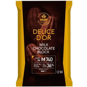 Шоколад Delice D'or МОЛОЧНЫЙ блок 1,2 кг