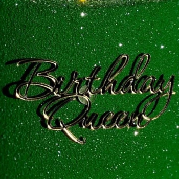 Топпер Birthday Queen золото