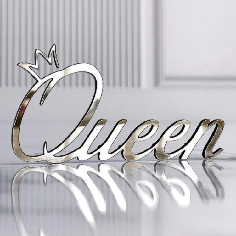 Топпер Queen серебро