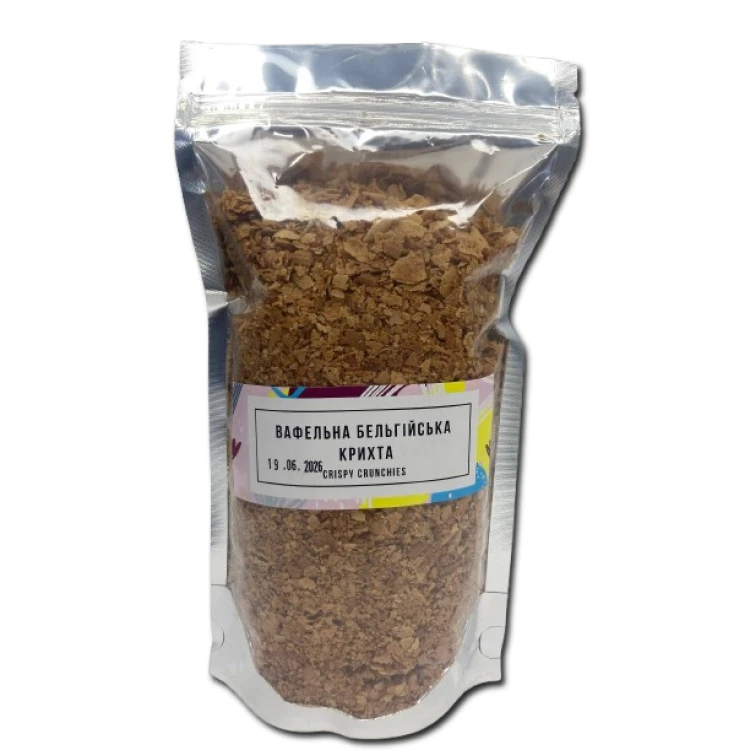 Вафельная бельгийская крошка Crispy Crunchies хрустящая Veliche Gourmet 250 грамм