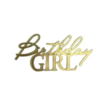 Зеркальный топпер Birthday GIRL