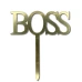 Зеркальный топпер BOSS золото - фото 1