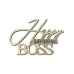 Зеркальный топпер Happy Birthday BOSS золото - фото 1
