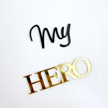 Зеркальный топпер My HERO золото