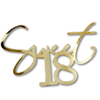 Зеркальный топпер Sweet 16