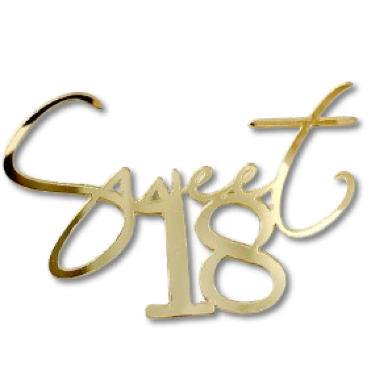 Зеркальный топпер Sweet 16