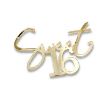 Зеркальный топпер ЗОЛОТО Sweet 16