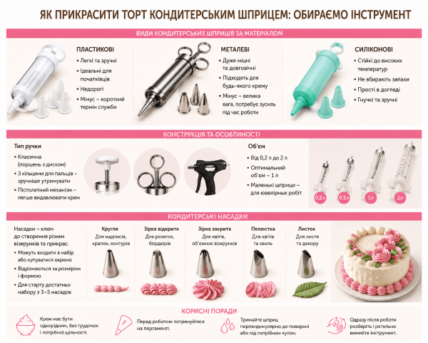 Как пользоваться кондитерским шприцом - фото