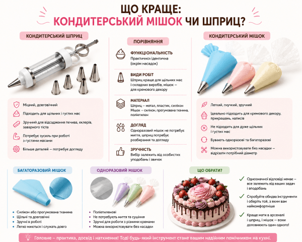 Как пользоваться кондитерским шприцом - фото 1